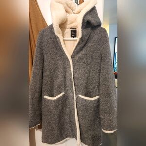 ZARA cozy gray coat